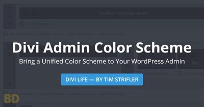 Divi Admin Color Scheme Plugin