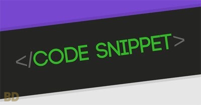 Code Snippet Module Plugin
